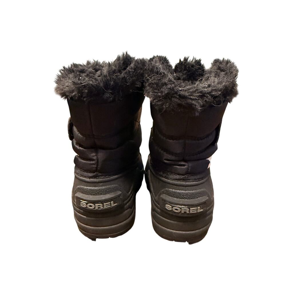 Sorel Toddler 6 Snow Commander Waterproof Boots Hook n Loop Fur Lined Little Kid - Picture 5 of 6